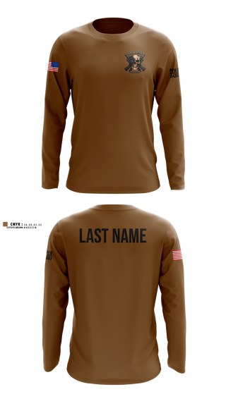 Long Sleeve Performance Shirt, HSC 615TH ASB, Army, Teamtime, Team time, sublimation, custom sports apparel, team uniforms, spirit wear, spiritwear, sports uniforms, custom shirts, team store, custom team store, fundraiser sports, apparel fundraiser