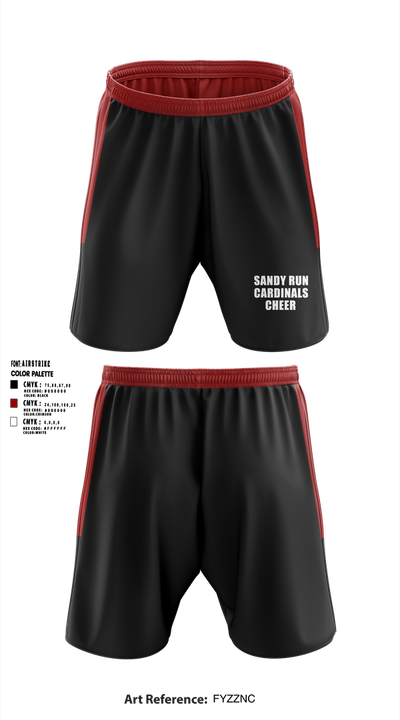 Sandy Run Cardinals 11223465 Athletic Shorts With Pockets - 1 (1)