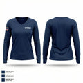WVFAS 10827931 Women's Long Sleeve V-neck Shirt - 1