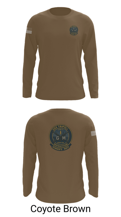 USS TRIPOLI 21275636 Long Sleeve Performance Shirt 6