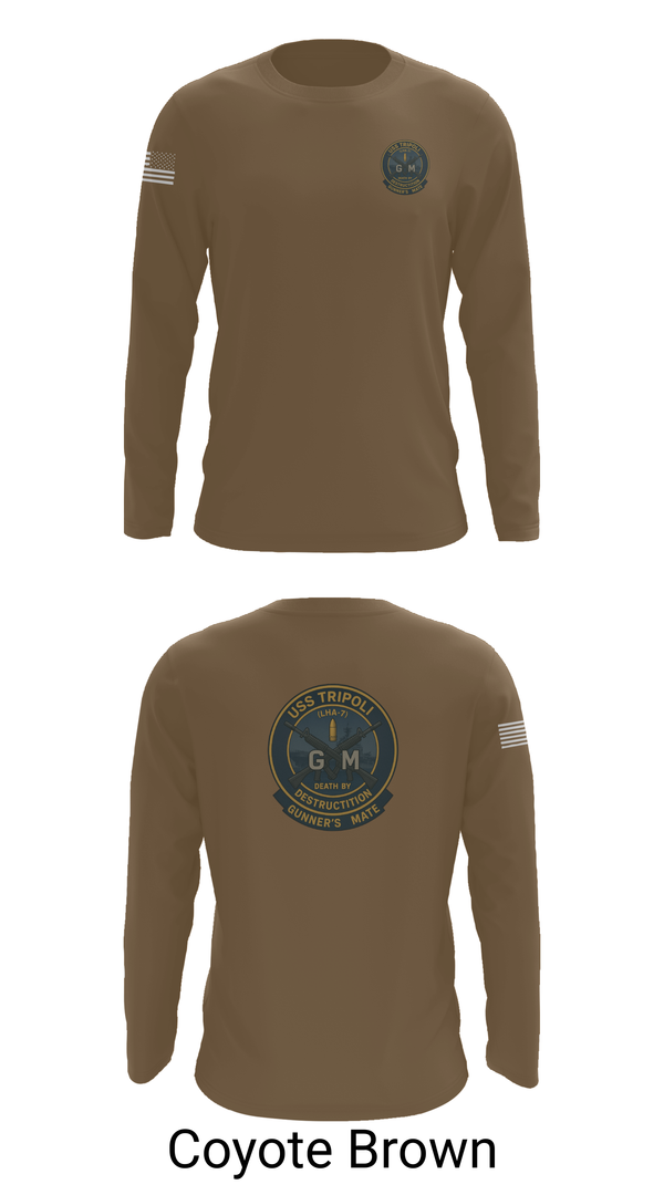 Long Sleeve Performance Shirt, USS TRIPOLI, , Teamtime, Team time, sublimation, custom sports apparel, team uniforms, spirit wear, spiritwear, sports uniforms, custom shirts, team store, custom team store, fundraiser sports, apparel fundraiser
