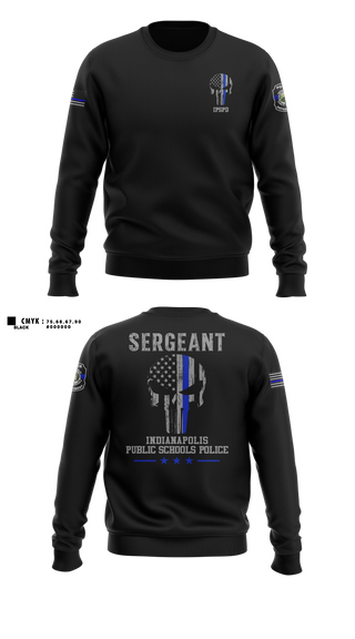 Crew Neck Sweatshirt, IPSPD, Police, Teamtime, Team time, sublimation, custom sports apparel, team uniforms, spirit wear, spiritwear, sports uniforms, custom shirts, team store, custom team store, fundraiser sports, apparel fundraiser