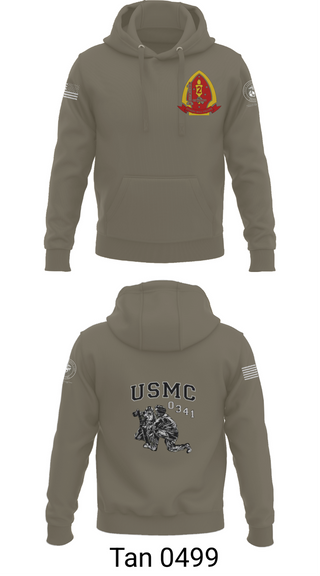 Hoodie, 1st Bn 2mar 2nd MarDiv, , Teamtime, Team time, sublimation, custom sports apparel, team uniforms, spirit wear, spiritwear, sports uniforms, custom shirts, team store, custom team store, fundraiser sports, apparel fundraiser