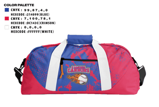 Duffle Bag, Camden Cannons, Baseball, Teamtime, Team time, sublimation, custom sports apparel, team uniforms, spirit wear, spiritwear, sports uniforms, custom shirts, team store, custom team store, fundraiser sports, apparel fundraiser