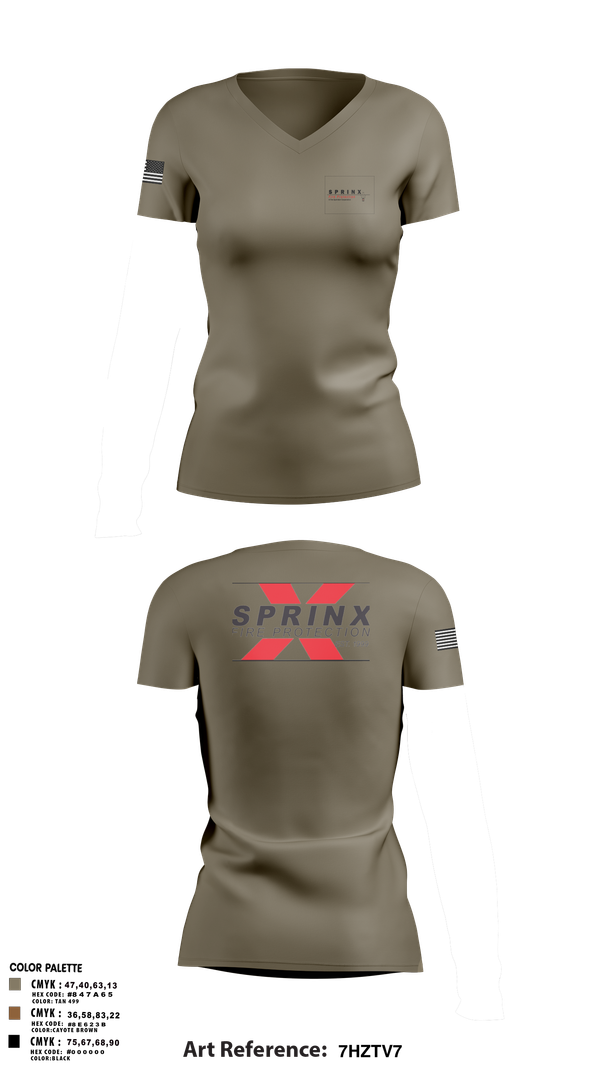 Womens Short Sleeve Vneck Shirt, SPRINX FIRE PROTECTION, , Teamtime, Team time, sublimation, custom sports apparel, team uniforms, spirit wear, spiritwear, sports uniforms, custom shirts, team store, custom team store, fundraiser sports, apparel fundraiser