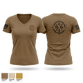 MSRON Women's Short Sleeve V-neck Shirt - 1