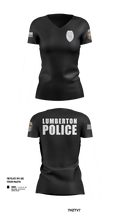 LUMBERTON POLICE 73149623 Women's Short Sleeve V-neck Shirt - 101