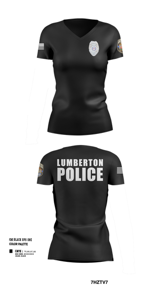 Womens Short Sleeve Vneck Shirt, LUMBERTON POLICE, , Teamtime, Team time, sublimation, custom sports apparel, team uniforms, spirit wear, spiritwear, sports uniforms, custom shirts, team store, custom team store, fundraiser sports, apparel fundraiser
