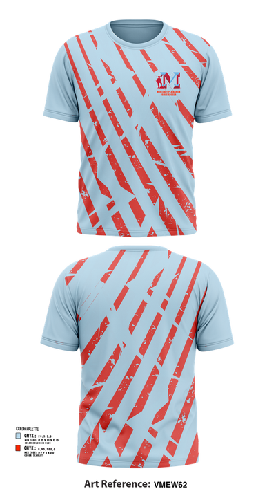 Monterey Plainsmen Girls Soccer 65862405 Short Sleeve Performance Shirt - 41