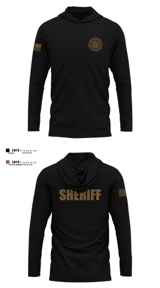 Long Sleeve hooded sunshirt, Webster County Sheriff's Office, Police, Teamtime, Team time, sublimation, custom sports apparel, team uniforms, spirit wear, spiritwear, sports uniforms, custom shirts, team store, custom team store, fundraiser sports, apparel fundraiser