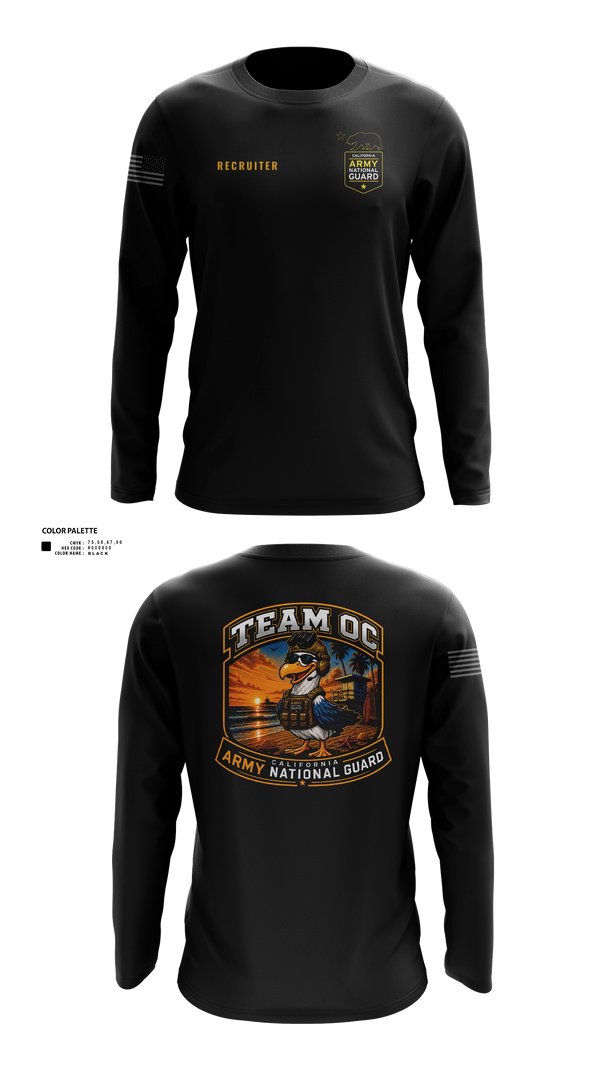 Long Sleeve Performance Shirt, TEAM OC, National Guard, Teamtime, Team time, sublimation, custom sports apparel, team uniforms, spirit wear, spiritwear, sports uniforms, custom shirts, team store, custom team store, fundraiser sports, apparel fundraiser