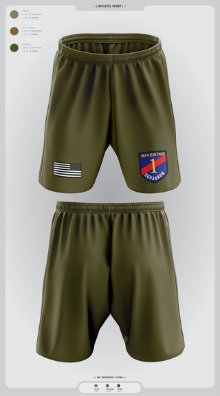 Athletic Shorts With Pockets, Riverine Squadron One, , Teamtime, Team time, sublimation, custom sports apparel, team uniforms, spirit wear, spiritwear, sports uniforms, custom shirts, team store, custom team store, fundraiser sports, apparel fundraiser