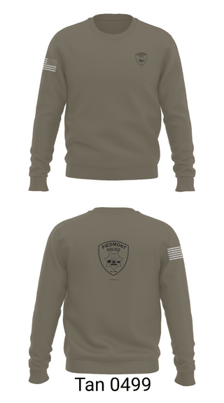 Crew Neck Sweatshirt, Piedmont Police, Police, Teamtime, Team time, sublimation, custom sports apparel, team uniforms, spirit wear, spiritwear, sports uniforms, custom shirts, team store, custom team store, fundraiser sports, apparel fundraiser