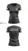 Citizen Pottawatomie nation Police Department  Women's Short Sleeve V-neck Shirt - 5