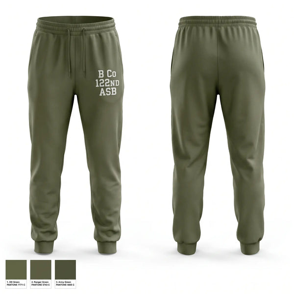Sweatpants, B Co 122ND ASB, Army, Teamtime, Team time, sublimation, custom sports apparel, team uniforms, spirit wear, spiritwear, sports uniforms, custom shirts, team store, custom team store, fundraiser sports, apparel fundraiser
