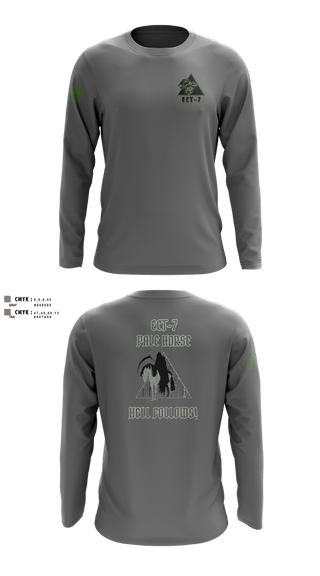 Long Sleeve Performance Shirt, ECT-7, 11 CYBN, Army, Teamtime, Team time, sublimation, custom sports apparel, team uniforms, spirit wear, spiritwear, sports uniforms, custom shirts, team store, custom team store, fundraiser sports, apparel fundraiser