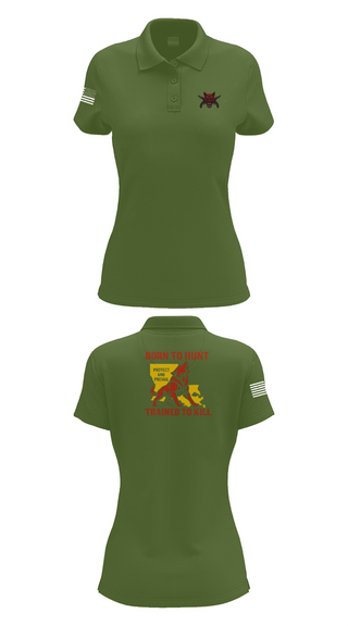 Womens Short Sleeve Performance Polo, 239th Military Police Company, , Teamtime, Team time, sublimation, custom sports apparel, team uniforms, spirit wear, spiritwear, sports uniforms, custom shirts, team store, custom team store, fundraiser sports, apparel fundraiser