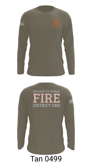 Long Sleeve Performance Shirt, Orange County Rural District 1 Fire Department, , Teamtime, Team time, sublimation, custom sports apparel, team uniforms, spirit wear, spiritwear, sports uniforms, custom shirts, team store, custom team store, fundraiser sports, apparel fundraiser