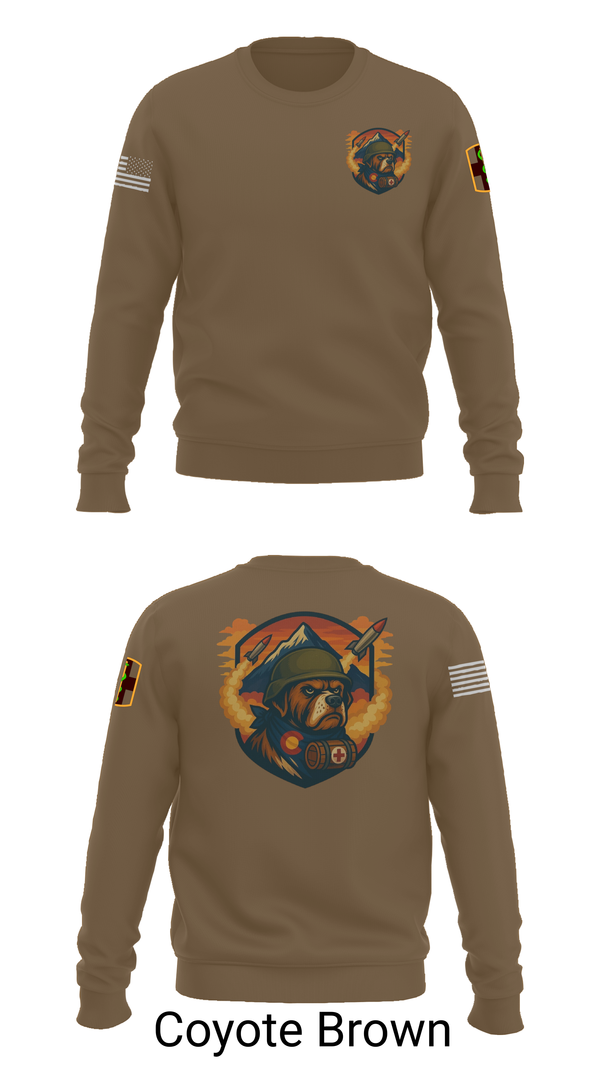 Crew Neck Sweatshirt, 10th Field Hospital (FWD), , Teamtime, Team time, sublimation, custom sports apparel, team uniforms, spirit wear, spiritwear, sports uniforms, custom shirts, team store, custom team store, fundraiser sports, apparel fundraiser