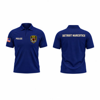 Short Sleeve Performance Polo, Detroit narcotics, Police, Teamtime, Team time, sublimation, custom sports apparel, team uniforms, spirit wear, spiritwear, sports uniforms, custom shirts, team store, custom team store, fundraiser sports, apparel fundraiser