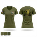 Troop 4 Illinois State Police 37651671 Women's Short Sleeve V-neck Shirt - 1