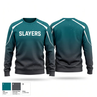Crew Neck Sweatshirt, SLAYERS, Softball, Teamtime, Team time, sublimation, custom sports apparel, team uniforms, spirit wear, spiritwear, sports uniforms, custom shirts, team store, custom team store, fundraiser sports, apparel fundraiser