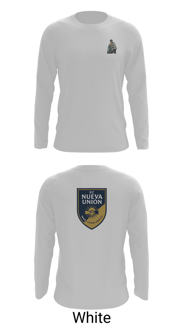 Long Sleeve Performance Shirt, FC Nueva Unión, Men's Soccer, Teamtime, Team time, sublimation, custom sports apparel, team uniforms, spirit wear, spiritwear, sports uniforms, custom shirts, team store, custom team store, fundraiser sports, apparel fundraiser
