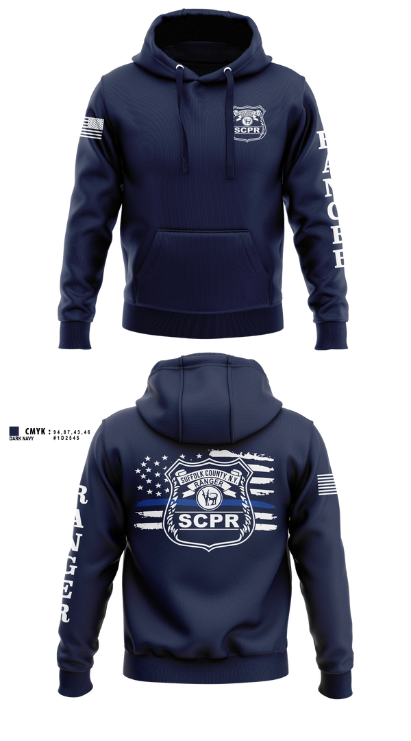 Hoodie, Suffolk County Park Rangers, Police, Teamtime, Team time, sublimation, custom sports apparel, team uniforms, spirit wear, spiritwear, sports uniforms, custom shirts, team store, custom team store, fundraiser sports, apparel fundraiser