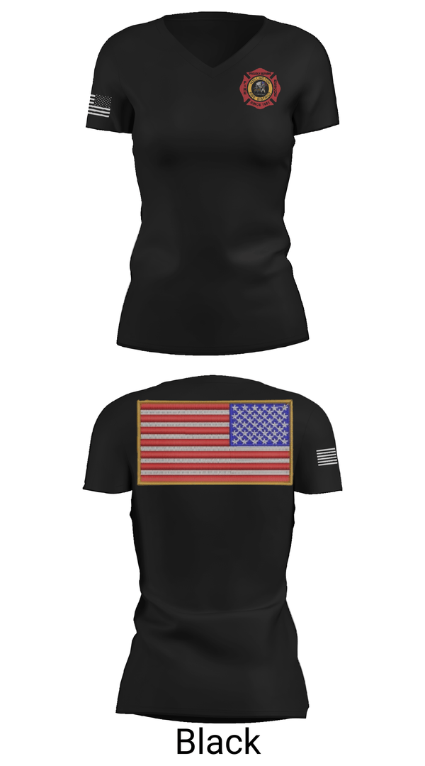 Womens Short Sleeve Vneck Shirt, Wellington Fire District, Fire Department, Teamtime, Team time, sublimation, custom sports apparel, team uniforms, spirit wear, spiritwear, sports uniforms, custom shirts, team store, custom team store, fundraiser sports, apparel fundraiser