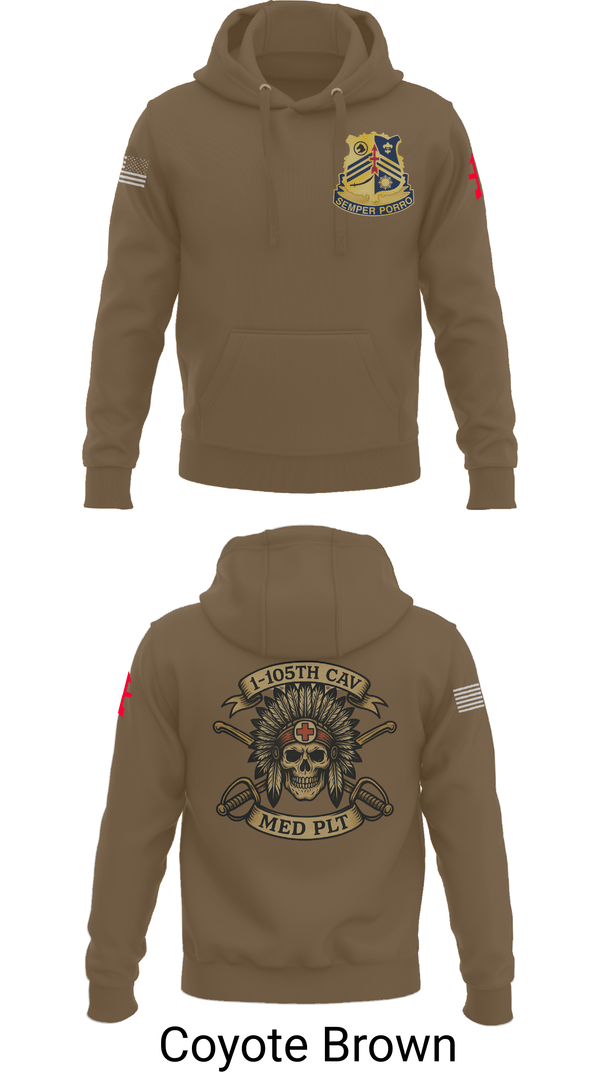 Hoodie, 1-105th cavalry, Army, Teamtime, Team time, sublimation, custom sports apparel, team uniforms, spirit wear, spiritwear, sports uniforms, custom shirts, team store, custom team store, fundraiser sports, apparel fundraiser