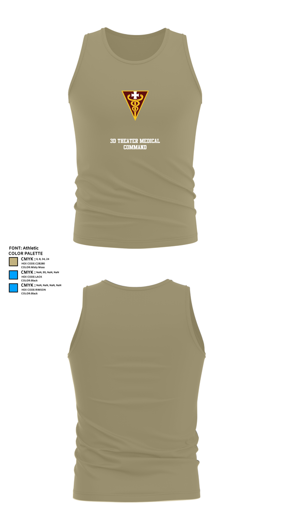 Tank Top, 3D THEATER MEDICAL COMMAND, , Teamtime, Team time, sublimation, custom sports apparel, team uniforms, spirit wear, spiritwear, sports uniforms, custom shirts, team store, custom team store, fundraiser sports, apparel fundraiser