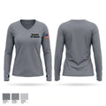 Cohasset Fire & Rescue Women's Long Sleeve V-neck Shirt - 1