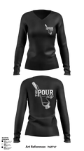 The Pour Sap 81681151 Women's Long Sleeve V-neck Shirt - 1