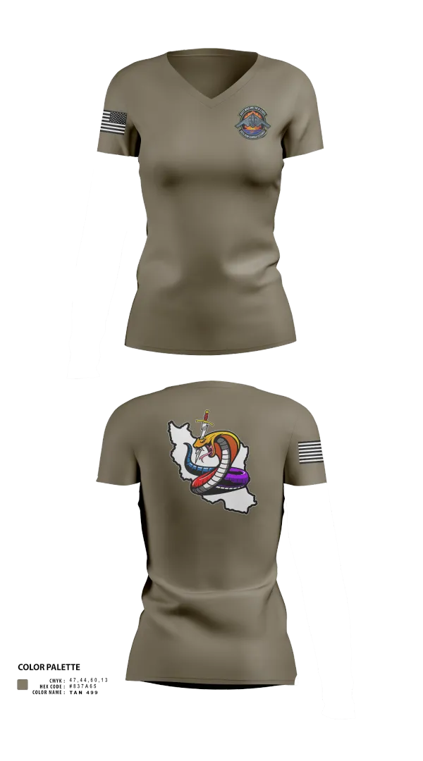 Womens Short Sleeve Vneck Shirt, Iran DCIT, Army, Teamtime, Team time, sublimation, custom sports apparel, team uniforms, spirit wear, spiritwear, sports uniforms, custom shirts, team store, custom team store, fundraiser sports, apparel fundraiser