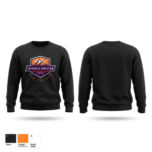 Crew Neck Sweatshirt, Catskills Run Club, Cross Country, Teamtime, Team time, sublimation, custom sports apparel, team uniforms, spirit wear, spiritwear, sports uniforms, custom shirts, team store, custom team store, fundraiser sports, apparel fundraiser