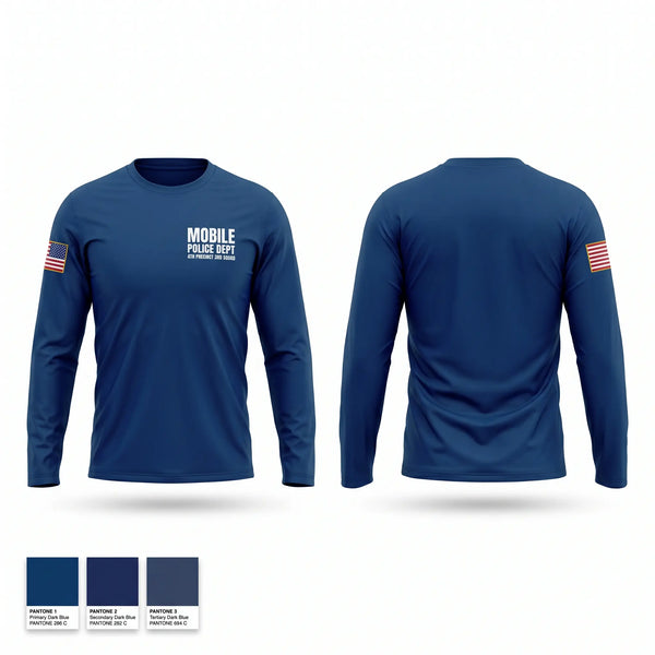 Long Sleeve Performance Shirt, Mobile police dept 4th precinct 3rd Squad, Police, Teamtime, Team time, sublimation, custom sports apparel, team uniforms, spirit wear, spiritwear, sports uniforms, custom shirts, team store, custom team store, fundraiser sports, apparel fundraiser