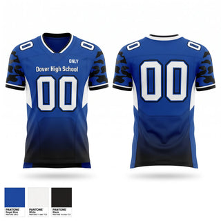 Football Jersey, Dover High School, , Teamtime, Team time, sublimation, custom sports apparel, team uniforms, spirit wear, spiritwear, sports uniforms, custom shirts, team store, custom team store, fundraiser sports, apparel fundraiser