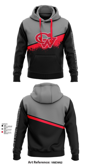 Hoodie, Washington Track & Field, Track & Field, Teamtime, Team time, sublimation, custom sports apparel, team uniforms, spirit wear, spiritwear, sports uniforms, custom shirts, team store, custom team store, fundraiser sports, apparel fundraiser