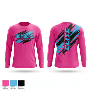 Long Sleeve Performance Shirt, Bombers Elite, Softball, Teamtime, Team time, sublimation, custom sports apparel, team uniforms, spirit wear, spiritwear, sports uniforms, custom shirts, team store, custom team store, fundraiser sports, apparel fundraiser