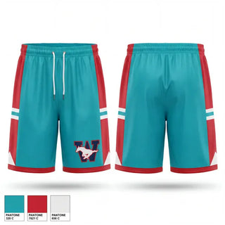 Athletic Shorts With Pockets, Tulare Mustangs, Swimming, Teamtime, Team time, sublimation, custom sports apparel, team uniforms, spirit wear, spiritwear, sports uniforms, custom shirts, team store, custom team store, fundraiser sports, apparel fundraiser