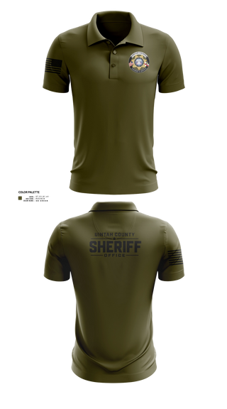 Short Sleeve Performance Polo, Uintah County Sheriffs Office, Police, Teamtime, Team time, sublimation, custom sports apparel, team uniforms, spirit wear, spiritwear, sports uniforms, custom shirts, team store, custom team store, fundraiser sports, apparel fundraiser