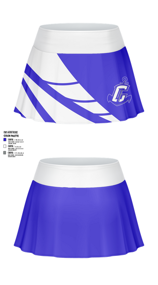 Skort, Cumberland Jr. Clippers Football & Cheer, , Teamtime, Team time, sublimation, custom sports apparel, team uniforms, spirit wear, spiritwear, sports uniforms, custom shirts, team store, custom team store, fundraiser sports, apparel fundraiser