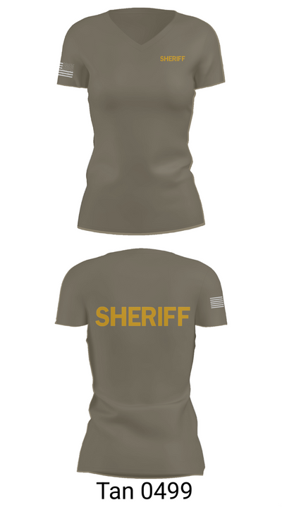 Dorchester County Sheriffs office 81126244 Women's Short Sleeve V-neck Shirt - 65