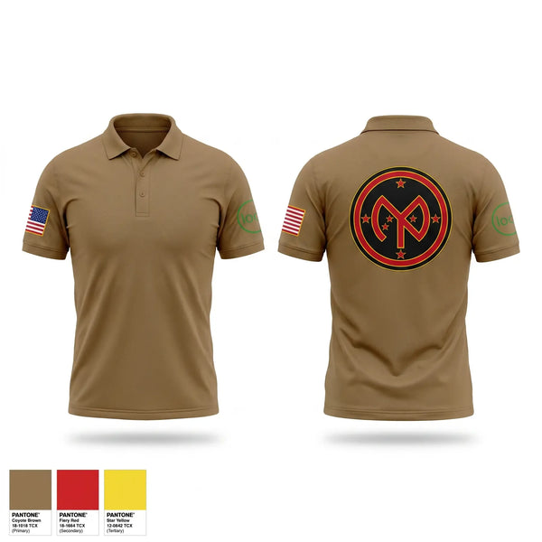 Short Sleeve Performance Polo, A Co, 1-69th IN, National Guard, Teamtime, Team time, sublimation, custom sports apparel, team uniforms, spirit wear, spiritwear, sports uniforms, custom shirts, team store, custom team store, fundraiser sports, apparel fundraiser