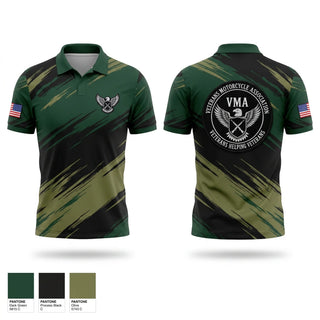 Short Sleeve Performance Polo, Veterans Motorcycle Association, , Teamtime, Team time, sublimation, custom sports apparel, team uniforms, spirit wear, spiritwear, sports uniforms, custom shirts, team store, custom team store, fundraiser sports, apparel fundraiser