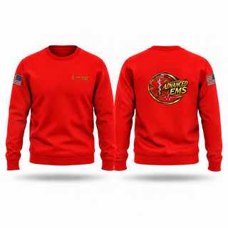 Crew Neck Sweatshirt, Advanced EMS, EMS/EMT, Teamtime, Team time, sublimation, custom sports apparel, team uniforms, spirit wear, spiritwear, sports uniforms, custom shirts, team store, custom team store, fundraiser sports, apparel fundraiser