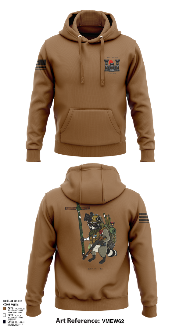 Hoodie, 441st Engineer Company, Army, Teamtime, Team time, sublimation, custom sports apparel, team uniforms, spirit wear, spiritwear, sports uniforms, custom shirts, team store, custom team store, fundraiser sports, apparel fundraiser