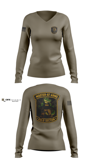 Womens Long Sleeve Vneck Shirt, NAVSTA MAYPORT, Navy, Teamtime, Team time, sublimation, custom sports apparel, team uniforms, spirit wear, spiritwear, sports uniforms, custom shirts, team store, custom team store, fundraiser sports, apparel fundraiser