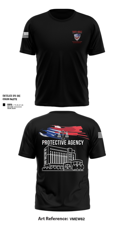 Vet-Sec Protective agency 68125060 Short Sleeve Performance Shirt - 100