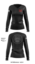 351st EUD 76149457 Women's Long Sleeve V-neck Shirt - 1